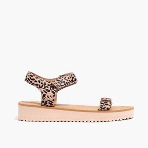 Last chance! Madewell The Maggie Sandal in Spotted Calf Hair
